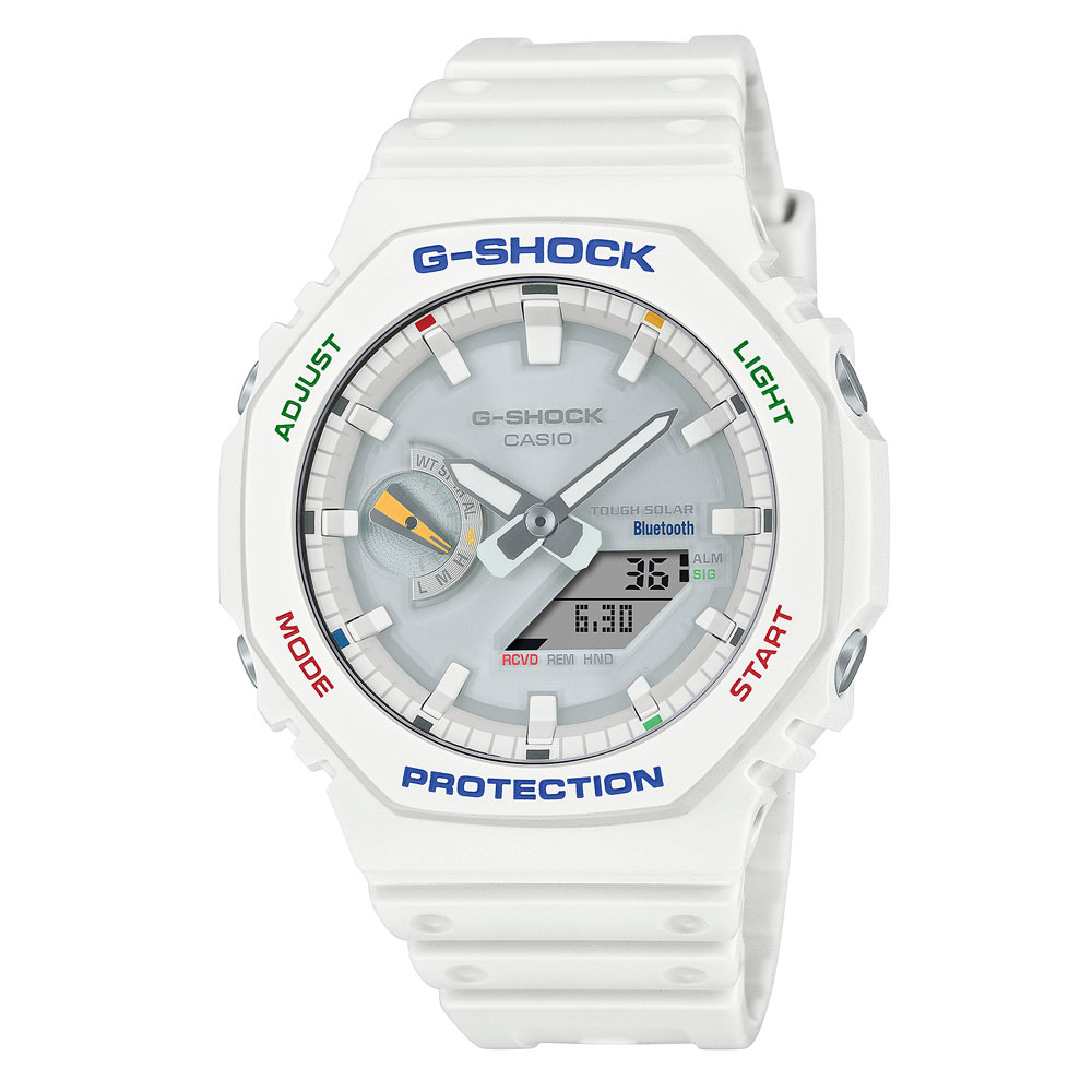 CASIO “G-SHOCK” GA-B2100FC-7AJF　ホワイトマルチカラーインデックス[ カーボンコア　Bluetooth　タフソーラー　スマホリンク　 ]【父の日】【ギフト】 【贈り物】 簡易ラッピング無料