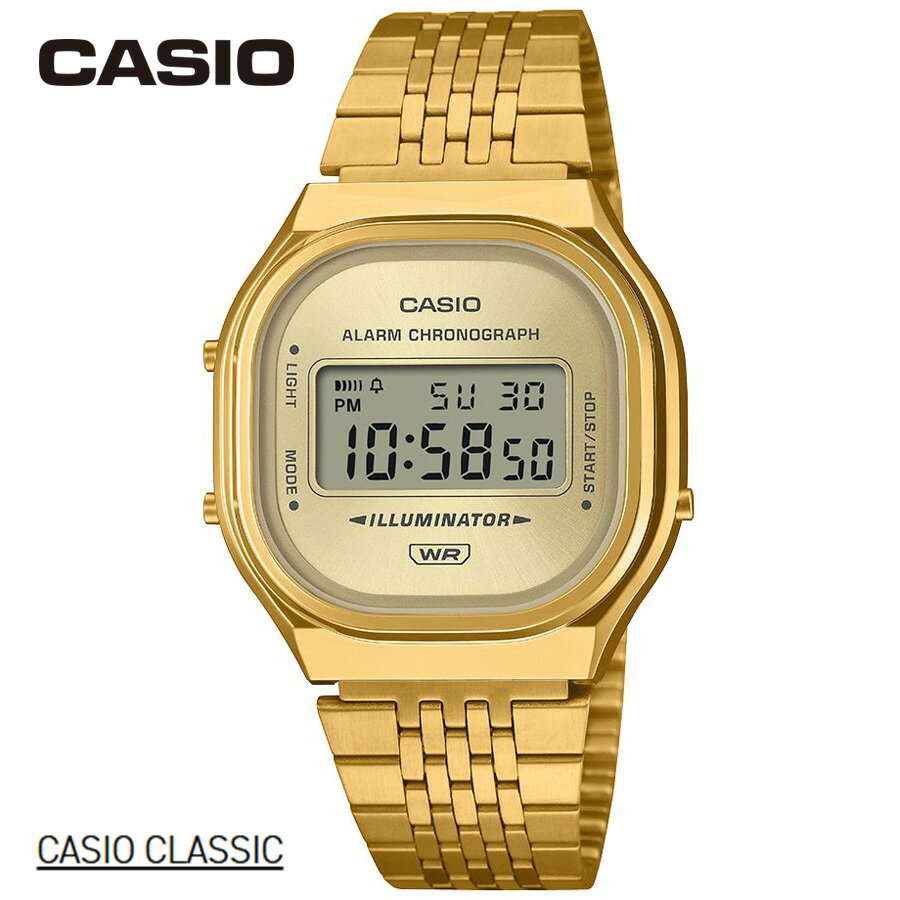 Rakuten - カシオクラッシック A140WEG-9AJFゴールド/ゴールド　CASIO CLASSIC　腕時計　[ レトロデジタルウォッチ 贈り物 ラッピング無料 ]