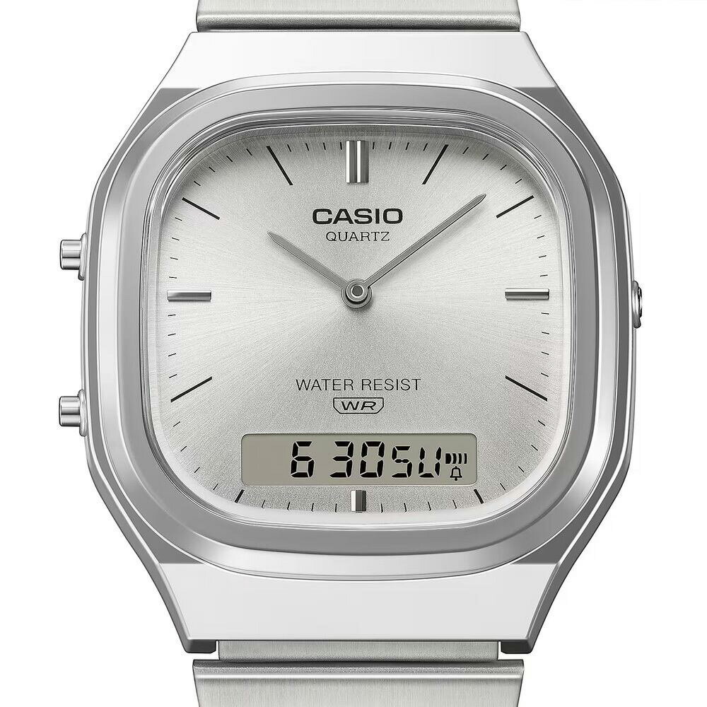 カシオ クラシック CASIO CLASSIC アナデジ ウォッチ 腕時計 AQ-240E-7AJF シルバー