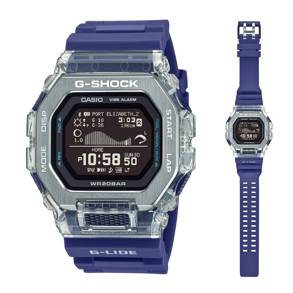 樂天商城 - G-SHOCK カシオ G-LIDE Gショック Gライド デジタル 腕時計 メンズ CASIO GBX-100S-2JF　ネイビー