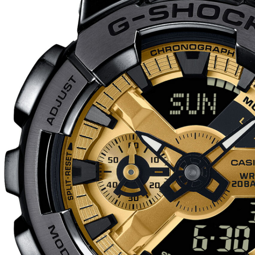 CASIO “METAL G-SHOCK" GM-110BD-1A9JF　ブラックIPメタルカバー＋ブラックIPステンレスメタルバンド[カシオ Gショック メタルカバード]