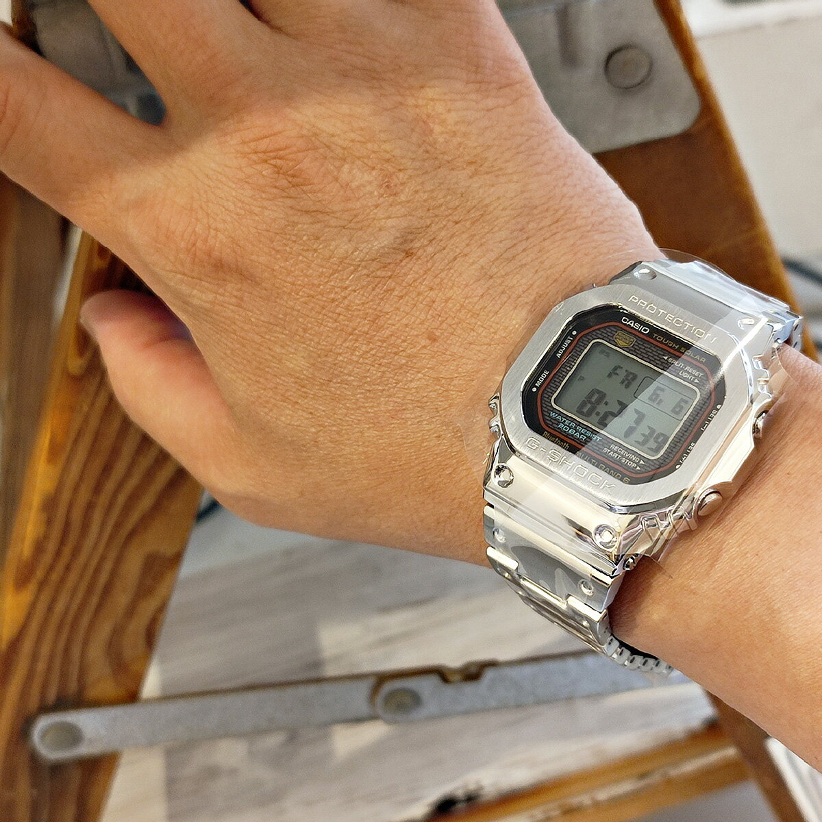 G-SHOCK GMW-B5000D-1JF フルメタル 中古品 CASIO カシオ G-SHOCK フルメタル Bluetooth GMW-B5000D-1JF