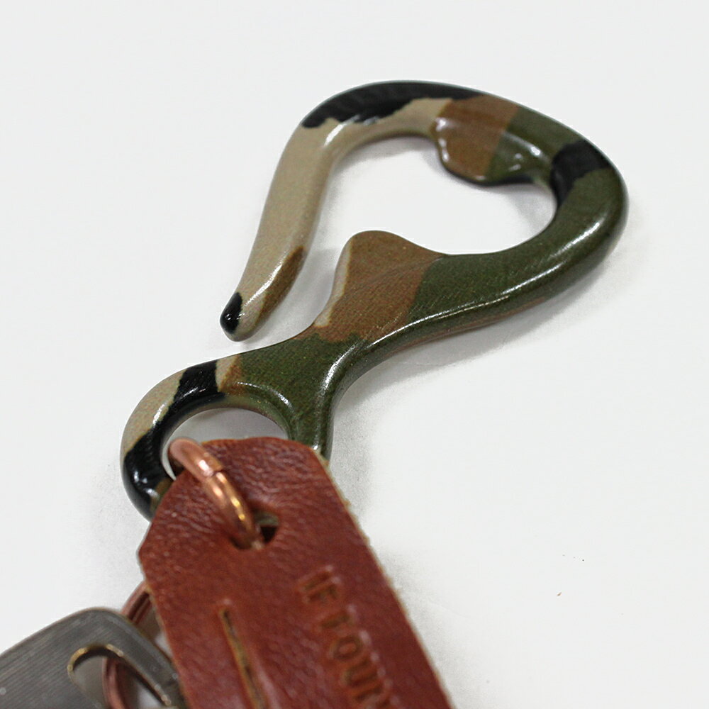 Corter Leather & ClothMade in U.S.A. BOTTLE HOOK CAMOFLAGE[カーターレザー コーターレザー 迷彩 カモフラ アメリカ製 ボトルフック　栓抜き　キーホルダー　]　◆◆ 父の日 母の日 ギフト　贈り物