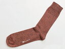 DEMOCRATIQUE SOCKS DIAMOND KNIT SPERMELANGE“ オレンジ ” [デモクラティック メンズクルーソックス 靴下 北欧]【父の日】【ギフト】【贈り物】簡易ラッピング無料