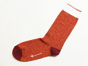 楽天PHOTOGENIQUEDEMOCRATIQUE SOCKS RELAX MELANGE CONTRAST“レッドワイン/ブラッドオレンジ ” [デモクラティック メンズクルーソックス 靴下 北欧]【父の日】【ギフト】【贈り物】簡易ラッピング無料