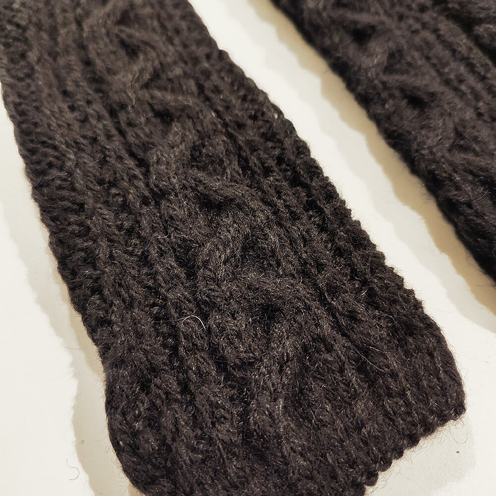 HIGHLAND 2000 Aran ALPACA混 Long-Open Finger Mittenロングミトン [ハイランド2000 アルパカ混オープンフィンガーミトン10cmロングバージョン 指なし手袋 グローブ]アルパカ51% ウール38% アクリル11%【メール便対応】