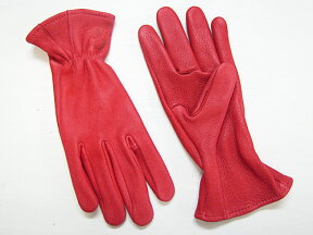 J. Churchill Glove Co. DEERSKIN LEATHER GLOVE レッド [ジェームスチャーチル ディアスキン レザーグローブ 鹿革手袋]