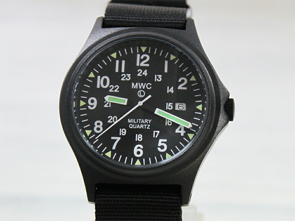 MWC G10BH 12/24 PVDBK NATOU.S.A.ѥǥ) Quartz֥å[ߥ꥿꡼åѥˡ ˥å ӻ 饰 20mm NATOȥå ]