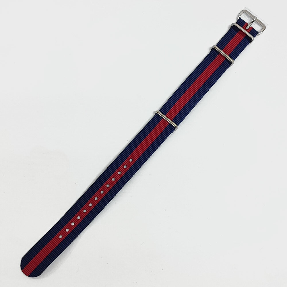 MWC NATO Strap NAVY/WINE カレッジストライプ[ミリタリーウォッチカンパニー ナイロンウェビングウォッチバンド 18mm/20mm メンズ腕時計ストラップベルト ]【メール便対応】
