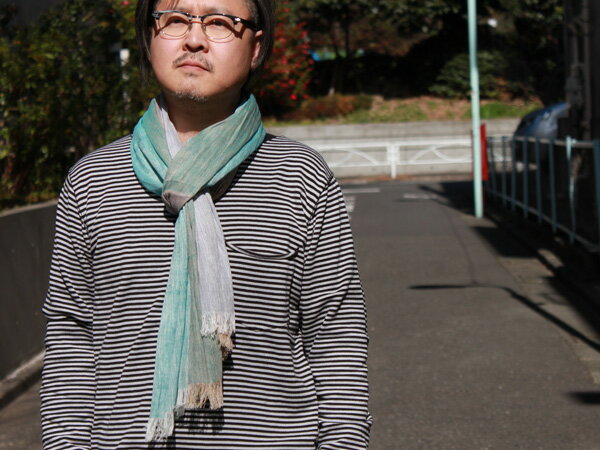 �ڥ᡼��������̵����PISU Linen/Cotton CLOVER Scarf �֥롼 [�ԥ� ��ͥ󥹥����ա����� �������С�]