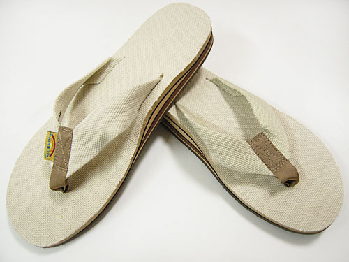 　RAINBOW Sandals Hemp Double Layer Arch ナチュラル [レインボー ダブルアーチヘンプビーチサンダル]