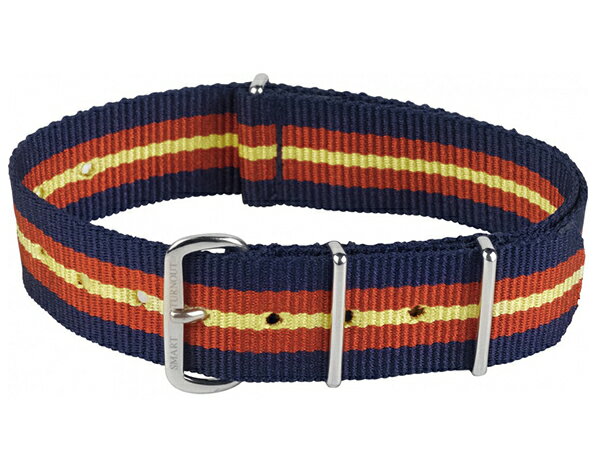 SMART TURNOUT Regiment Watch Strap “Royal Anglian” ネイビー/レッド/ゴールド 