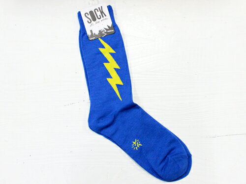 ★　Sock It To Me Men's Crew Socks “Super Hero” ブルー/イエロー [メンズクルーソックス 靴下]【メール便対応】 【マラソンsep12_東京】