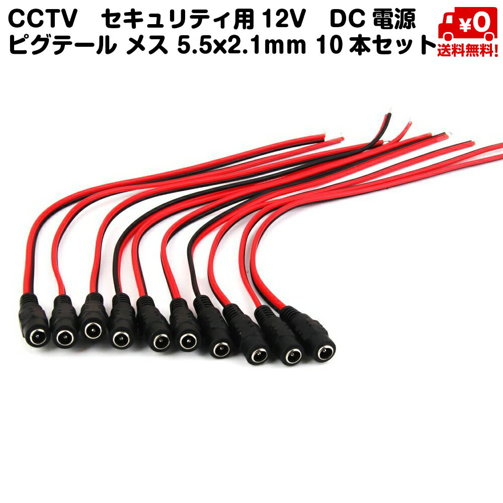 10本セット CCTV　セキュリティ用 12V 