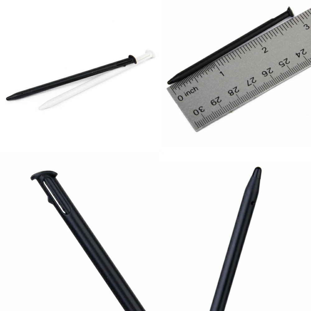New 3DS用 タッチペン 2本セット 白 黒 送料無料 2