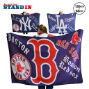 MLB チームマフラー MLB BIG STALL 130cm×80cm ストール ブランケット ひざ掛け 防寒 INFIELDER DESIGN アウトドア 野球 メジャーリーグ ヤンキース レッドソックス ドジャース あす楽