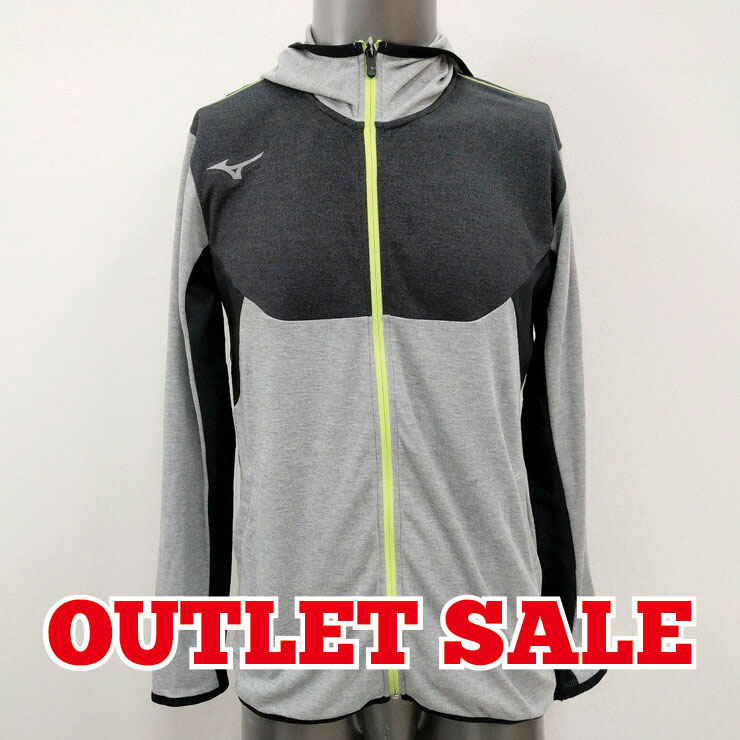【アウトレット】M,L,XL(O)サイズのみ ミズノ(mizuno) クロスティック 長袖 スウェットシャツ 32MC615006 カラー:グレー杢 スポーツウェア トレーニングウェア ウエア ジャケット 大きいサイズ