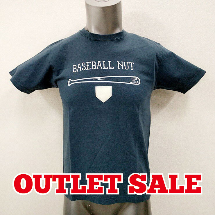 【アウトレット】Mサイズのみ ベースボールナッツ 半袖 カジュアル Tシャツ BNW-002 デニム スポカジ スポーツウェア トレーニングウェア ランニング ...