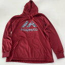 【アウトレット】Lサイズのみ XM06-MJ マジェスティック スウェット 裏フリース パーカー メンズ ユニセックス バーガンディ 秋用 冬用 野球ウェア ス...
