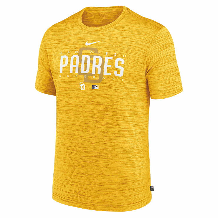 ナイキ サンディエゴ・パドレス 半袖 Tシャツ MLBオーセンティックコレクション San Diego Padres Authentic Collection Velocity Performance Practice T-Shirt メンズ NKM5-78H-PYP-8W8 スポーツウェア トレーニングウェア MLB メジャーリーグ nike