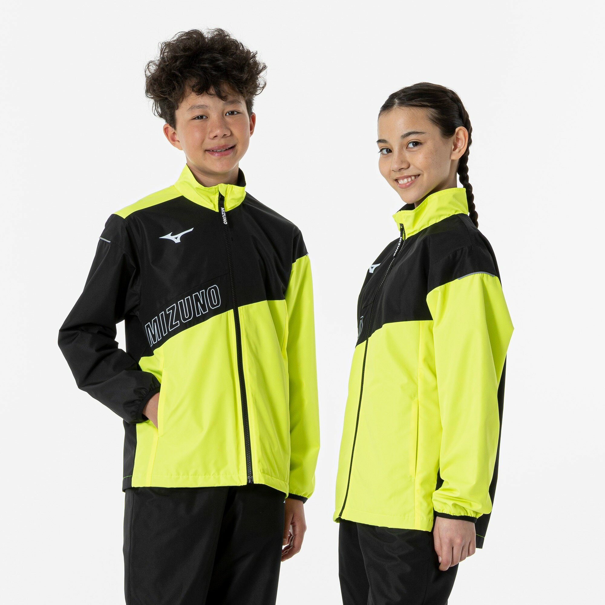 160のみ ミズノ ジュニア用 ウォーマージャケット ブレスサーモ 長袖 裏起毛 冬物 子供服 32JEA93209 ..