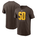 ナイキ サンディエゴ・パドレス 半袖 Tシャツ スコアボード San Diego Padres Nike Brown Scoreboard T-Shirt メン...