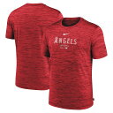 ナイキ ロサンゼルス・エンゼルス 半袖 Tシャツ ベースボールシャツ MLBオーセンティックコレクション Los Angeles Angels Nike Red...