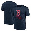 ナイキ ボストン・レッドソックス 半袖 Tシャツ ラージロゴ ベロシティ Boston Red Sox Nike Navy Large Logo Velocit...