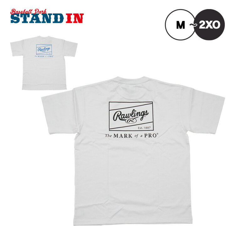 ローリングス パッチロゴ オーバーサイズ Tシャツ GROUND RED 半袖 メンズ ユニセックス AST14S08 春 夏 カジュアル タウンユース スポカジ スポーツウェア 半袖シャツ 野球ウェア rawlings 大きいサイズあり
