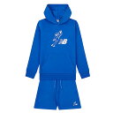 全2色 ニューバランス 大谷翔平 シグネチャーコレクション ジュニア用 長袖 フーディー パーカー ハーフパンツ 上下セット 子供服 セットアップ 子供服 LA...
