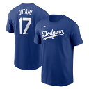 ナイキ 大谷翔平 ロサンゼルス・ドジャース ネーム&ナンバー 半袖 Tシャツ メンズ ユニセックス N199-4EW-LD9-01E 大谷選手 大谷 グッズ M...