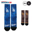 STANCE スタンス ドジャース パドレス クルーソックス DODGERS PADRES DYE 大人用 1足入り すね丈 A556A25DOD A556A25PAD 一般 スポーツソックス 靴下 おしゃれ オシャレ かっこいい MLB メジャーリーグ