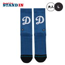 STANCE スタンス ロサンゼルス・ドジャース Dロゴ クルーソックス DODGERS BP 大人用 1足入り すね丈 A556A25DBP 一般 スポーツソックス 靴下 おしゃれ オシャレ かっこいい