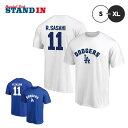 【予約販売】佐々木朗希 ロサンゼルス・ドジャース Tシャツ 半袖 ネーム&ナンバー メンズ レディース ユニセックス ML0125AS0003 佐々木 ウエア ...
