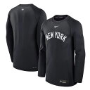 ナイキ ニューヨーク・ヤンキース 長袖 Tシャツ MLB オーセンティックコレクション New York Yankees Navy Authentic Coll...
