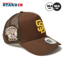 ニューエラ NEW ERA サンディエゴ・パドレス キャップ SD 9FORTY A-Frame トラッカー MLB Side Patch メンズ レディース ユニセックス 14388605 MLB メジャーリーグ 野球帽 帽子 スポーツキャップ ベースボールキャップ ぼうし