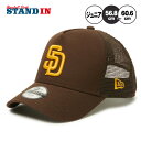 ニューエラ NEW ERA サンディエゴ・パドレス ジュニア用 キャップ LA 9FORTY A-Frame トラッカー MLB Trucker Cap こども 子ども キッズ 小学生 14392016 MLB メジャーリーグ 野球帽 帽子 スポーツキャップ ベースボールキャップ ぼうし