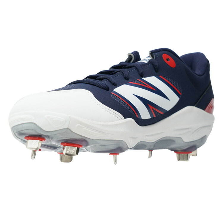 【2025秋冬モデル】ニューバランス 野球 スパイク Fresh Foam X 3000v7 金具スパイク 2E 24.0〜30.0 ネイビー×レッド L300...