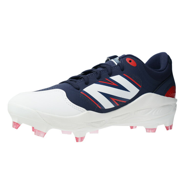 【2025秋冬モデル】ニューバランス 野球 ポイントスパイク FRESH FOAM X MOLDED ネイビー×レッド 3000V7 2E 25.0〜30.0 ...