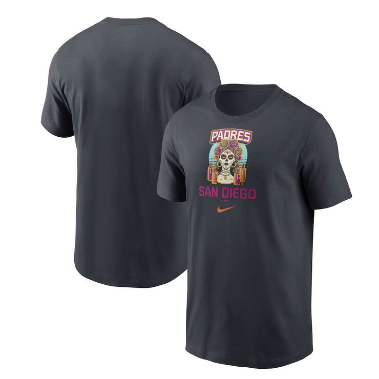 乐天商城 - 【2026モデル】ナイキ サンディエゴ・パドレス シティコネクト 半袖 Tシャツ トリコード San Diego Padres City Connect Tricode T-Shirt メンズ N199-4CA-PYP-3K7 カジュアル 普段着 スポカジ スポーツウェア MLB メジャーリーグ 公式アイテム nike