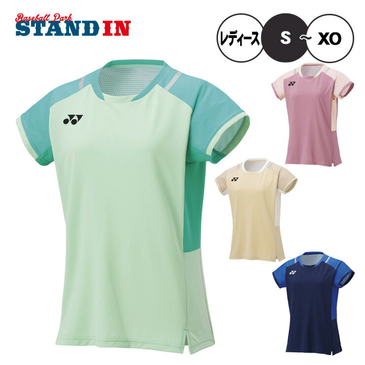 乐天商城 - ヨネックス YONEX ウィメンズ ゲームシャツ 半袖 テニスウェア バドミントンウェア レディース 20845 スポーツウェア yon25fw