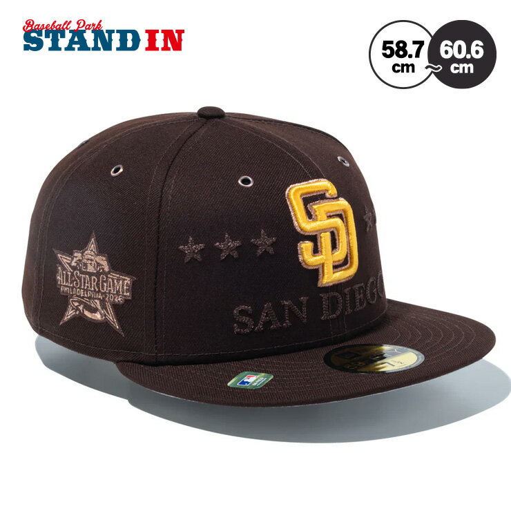 运动帽 - 【2026モデル】ニューエラ NEW ERA サンディエゴ・パドレス キャップ オールスター 59FIFTY オンフィールド 2026 MLB All-Star Game メンズ レディース ユニセックス SD 15122054 メジャーリーグ 野球帽 帽子 スポーツキャップ ベースボールキャップ ぼうし
