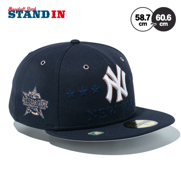 [2026 모델] 뉴 에라 NEW ERA 뉴욕 양키스 캡 올스타 59FIFTY 온필드 2026 MLB All-Star Game 남성 여성 유니섹스 NY 15122056 메이저 리그 야구 모자 모자 스포츠 캡 베이스볼 캡