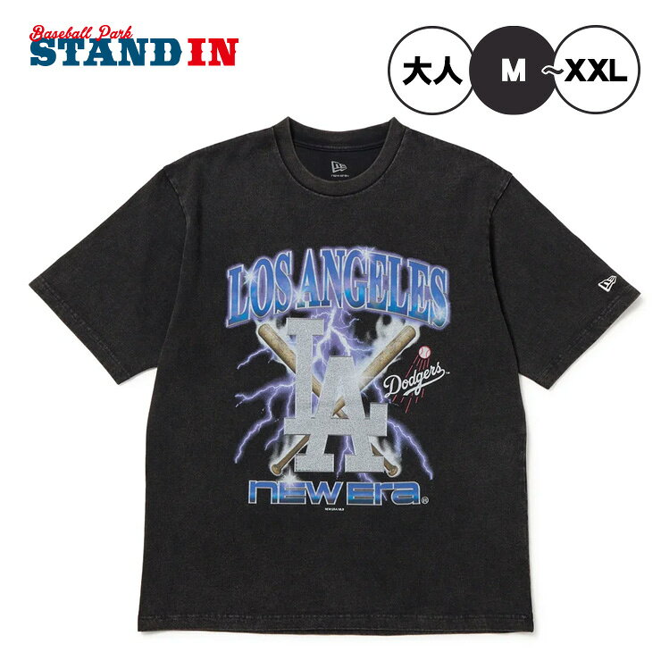 【2026モデル】ニューエラ NEW ERA ロサンゼルス・ドジャース 半袖 ウォッシュドコットン Tシャツ Lightning 大人 一般 メンズ レディース ユニセックス 15129307 スポーツウェア カジュアル 半袖シャツ