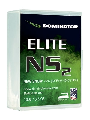 25-26 DOMINATOR ドミネーター ELITE NS2 エリート エヌエス2 100g 結晶が尖った新雪用 -5から-10度 ワックス ノンフッ素ワックス ハイドロペル スキー スノーボード メンテナンス