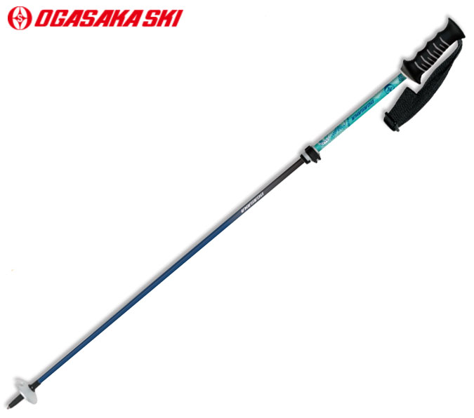 23-24 OGASAKA オガサカ 伸縮スキーポール LC-FS/GN ストック サイズ調整可能 ロック式 アルミ