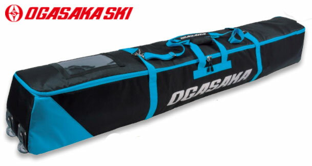楽天スポーツエリア カスタム23-24 OGASAKA オガサカ 2台入スキーケース TWO DXW/BL ツーデラックスダブル ホイール付 BAG バッグ