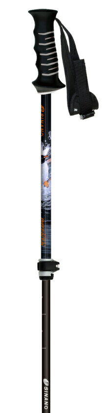 予約商品 25-26 SINANO シナノ フリー FAST - アルファ ファーストペンギン サイズ調節ストック [高力アルミ14.3φ+カーボン12.1φ NEWデザイン 振りやすい 高い耐久性 高い操作性 オールラウンド伸縮ポール FREE FAST - α FAST PENGUIN]