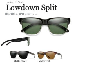24年 SMITH スミスLowdown Split サングラス ローダウン スピリット落ち着いた感じのデザイン 街にキャンプに登山、ドライブで活躍*