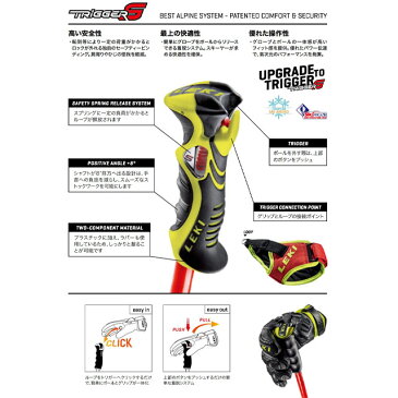 19-20 LEKI レキ VENOM SL ベノム SL 643-3668 レーシングポール スキー ストック 回転 トリガーS SLグリップ搭載 スラローム用*